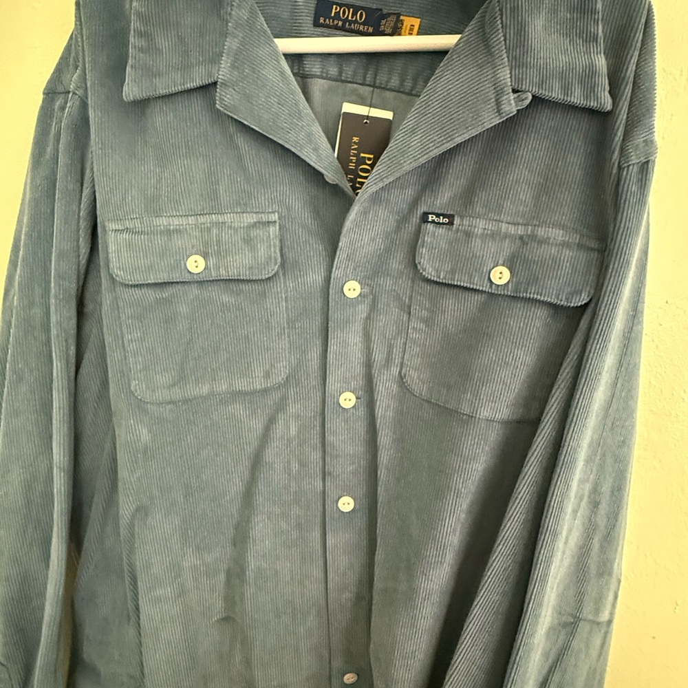 Ralph Lauren Teal Corduroy Shirt